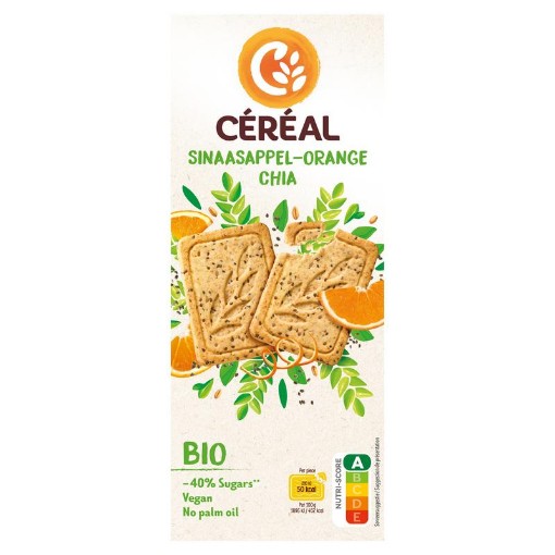 Cereal sinaasappel chiaz cake&koekje 132g