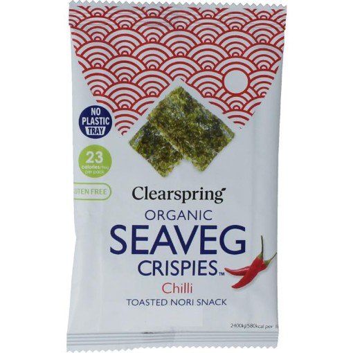 Clearspring seaveg - crispies chilli bio 4g