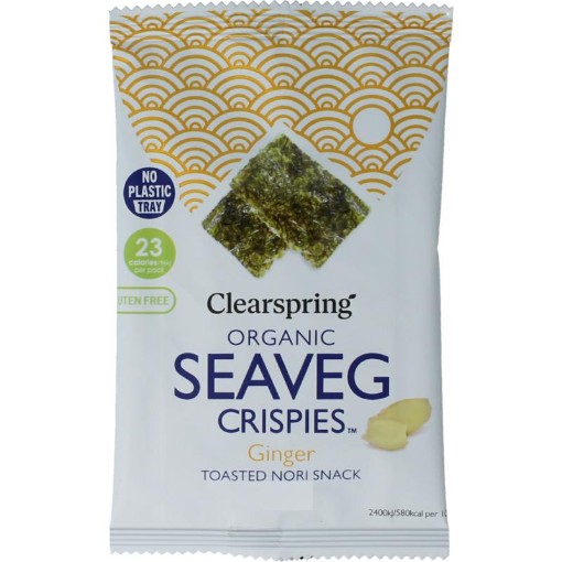 Clearspring seaveg - crispies ginger bio 4g