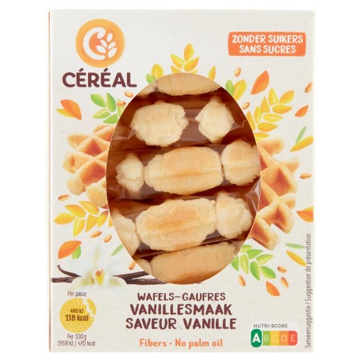 Cereal zachte vanillewafels zonder s 150g