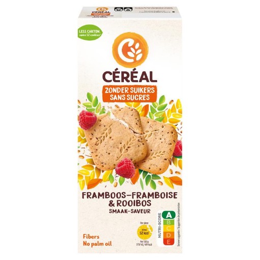 Cereal koekjes framb rooib smaak z s 150g