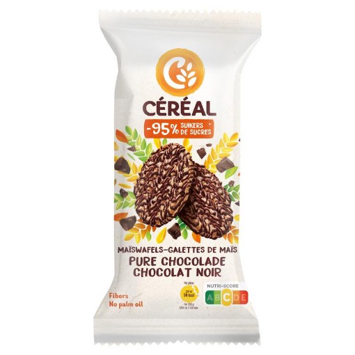 Cereal maiswafel puur minder suikers 108g
