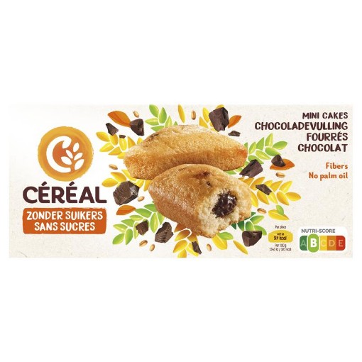 Cereal mini cakes choco vull zonder s 150g
