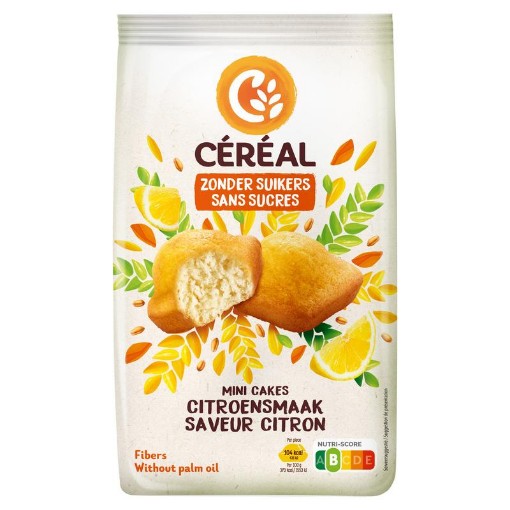 Cereal mini cakes citroensmaak z s 196g