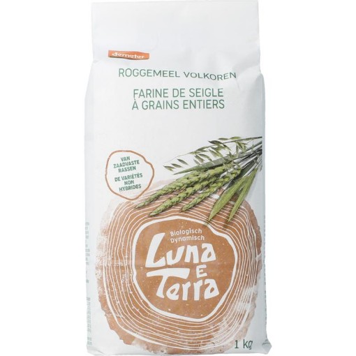 Luna E Terra Roggemeel volkoren bio 1000g