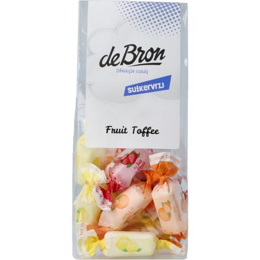 De Bron Fruit toffee suikervrij 70g