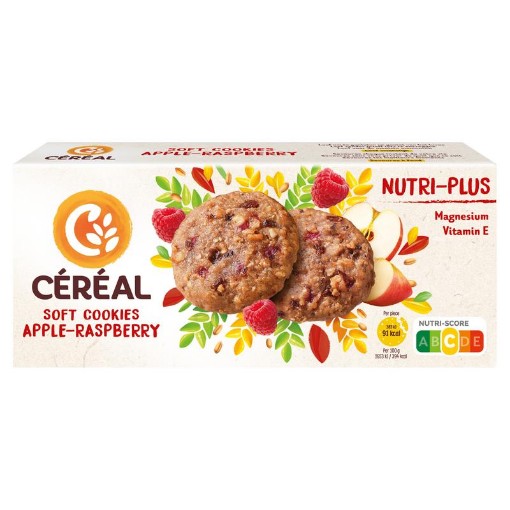 Cereal nutri-plus koekjes appel-framb 138g