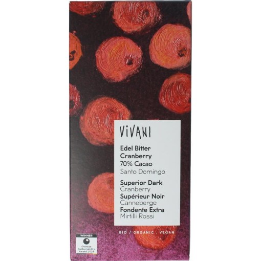 Vivani Vivani super dark cranb 70%bio 80g