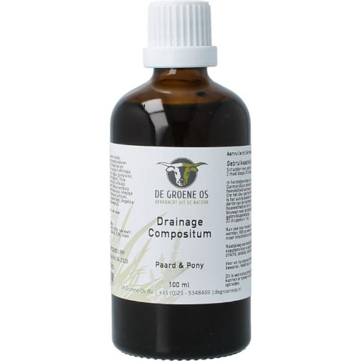 Groene Os Drainage compositum paard/pony 100ml