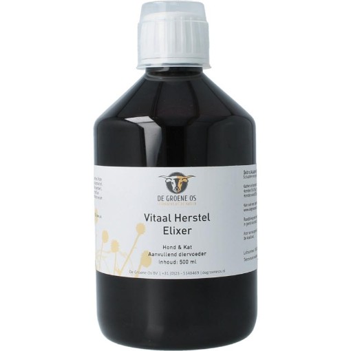 Groene Os Vitaal herstel elixer hond/kat 500ml