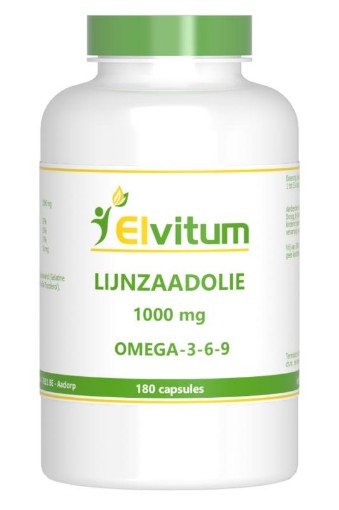 Elvitum Lijnzaadolie omega 3 6 9 180ca