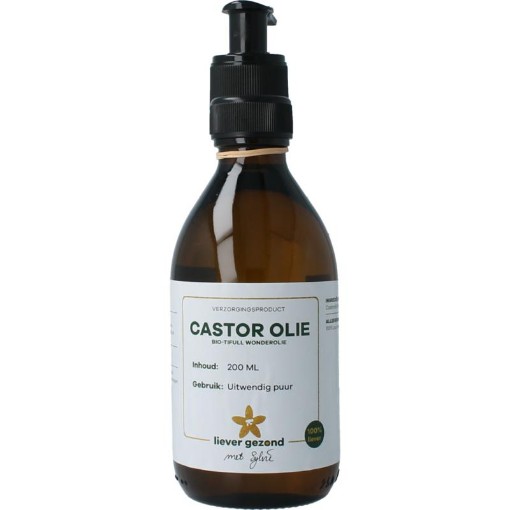 Liever Gezond castor olie/tif wonderolie bio 200ml
