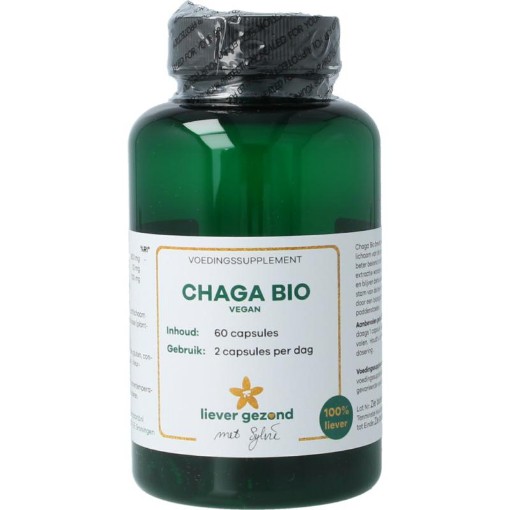 Liever Gezond chaga 400mg vegan bio 60vc
