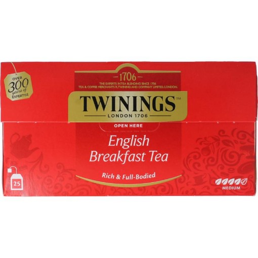 Twinings English breakfast thee envelop zwart 25st