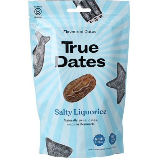 True Dates Salty liquorice 100g
