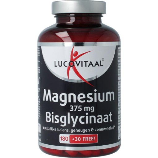 Lucovitaal magnesium 375mg bisglycinaat 210tb