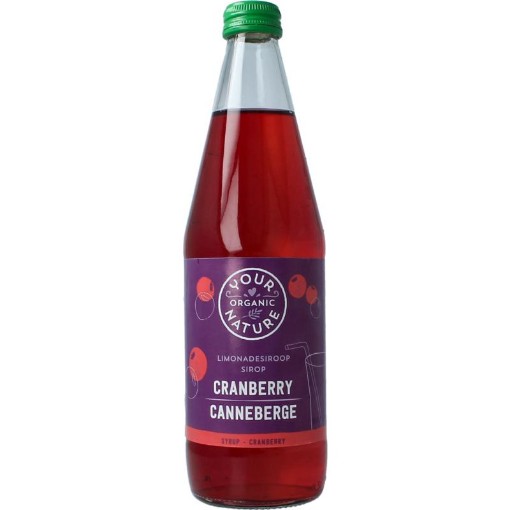 Your Organic Nat Limonadesiroop cranberry bio 500ml