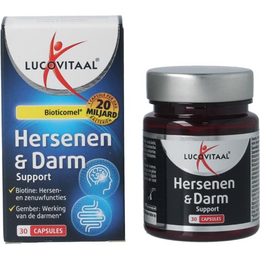 Lucovitaal Hersenen & darm support Bioticomel 30ca