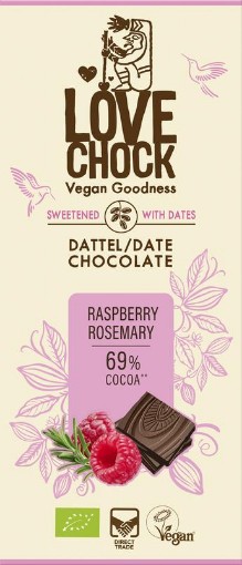 Lovechock Raspberry rosemary bio 70g
