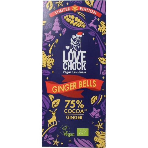 Lovechock Lovechock ginger bells 75% bio 70g