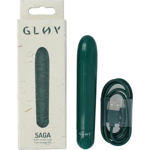 Glov Saga eco bullet vibrator groen 1st