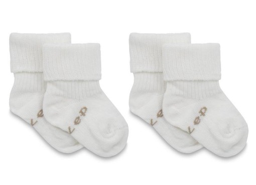 Kipkep Blijf-sokjes 6-12 maanden offwhite 1paar