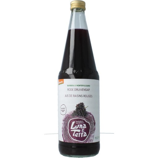 Luna E Terra Luna E Terra druifsap rood bio 700ml
