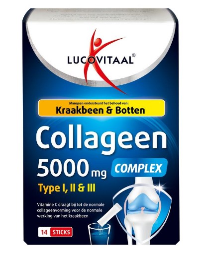 Lucovitaal collageen compl 5000mg sticks 14st
