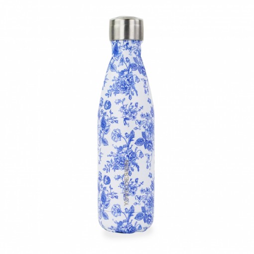 Yoko Drinkfles Toile de Jouy blue isotherm 500ml 1st