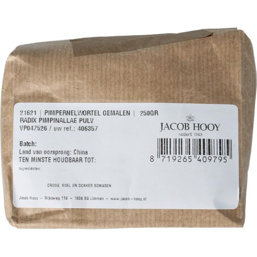 Jacob Hooy Pimpernelwortel gemalen 250g