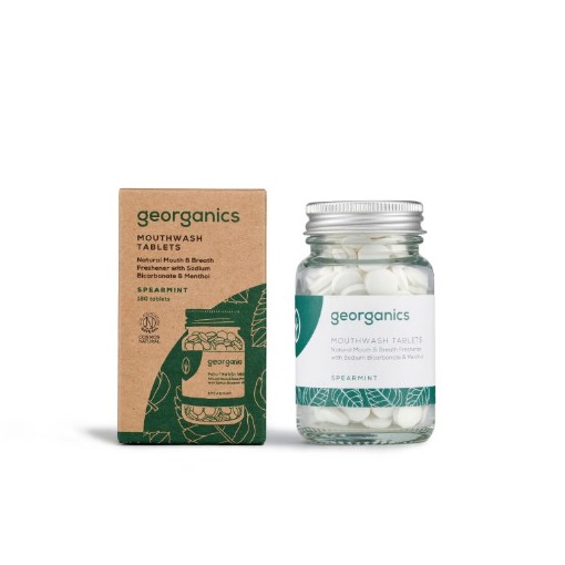 Georganics mouthwash tablets spearmint 180tb