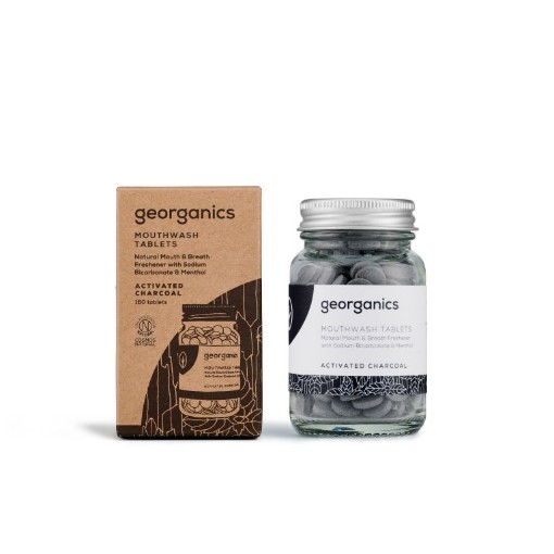 Georganics mouthwash tablets activ charco 180tb