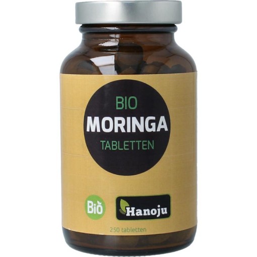 Hanoju moringa bladpoeder 500mg 250tb
