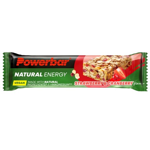Natural energy bar strawberry cranberry