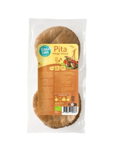 Terrasana Pittabrood volkoren bio 480g