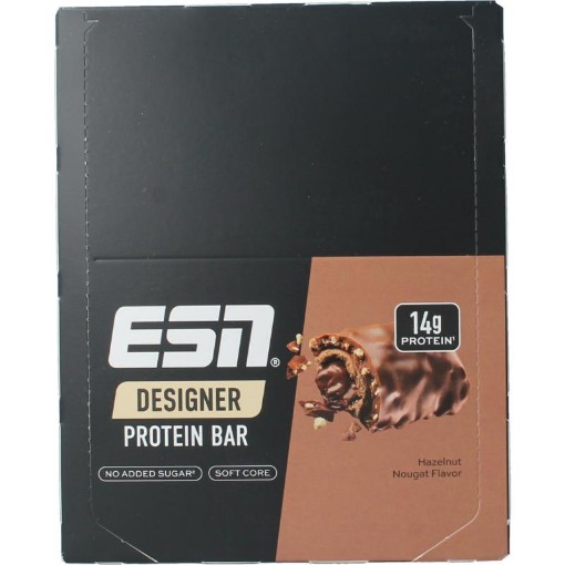 ESN hazelnut nougat bar 45g 12st