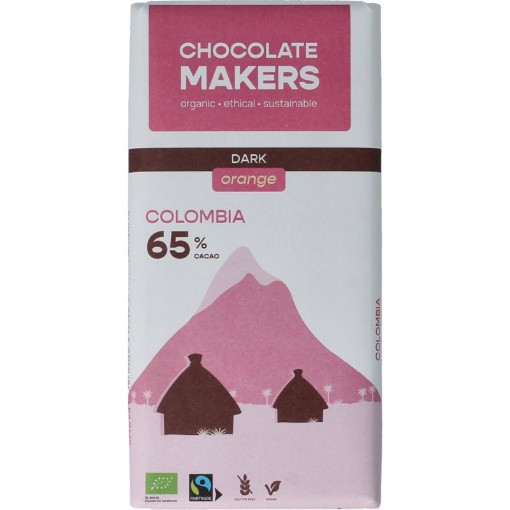 Chocolatemakers Colombia dark sinaas 65% bio 80g