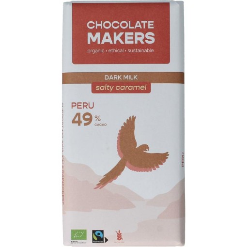 Chocolatemakers Fairtrade salty caramel 49% bio 80g