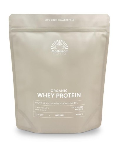 Mattisson Wei proteine poeder 80% natuurlijk bio 1000g