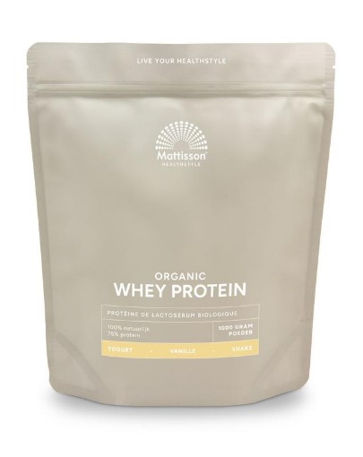 Mattisson Wei proteine poeder 75% vanille bio 1000g