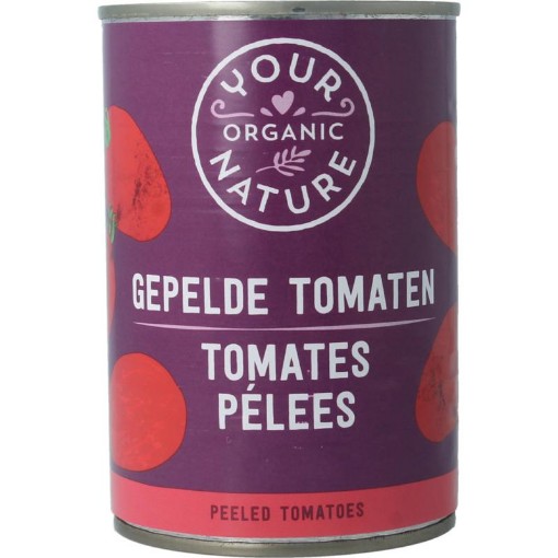 Your Organic Nat yon tomaten gepeld bio 400g