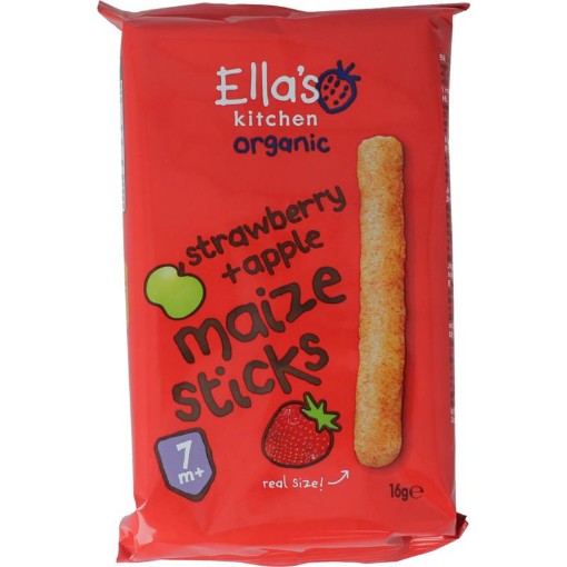 Ella's Kitchen maize sticks aardb/app 7+ bio 16g