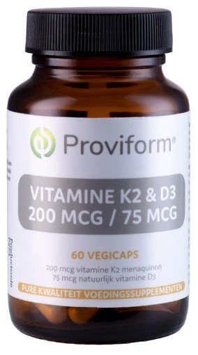 Proviform Vitaminen K2 200mcg & D3 75mcg 60vc