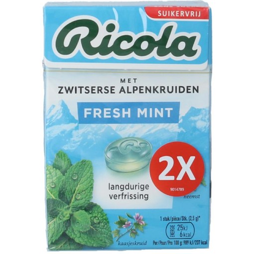 Ricola Ricola fresh mint sv duo pack 100g