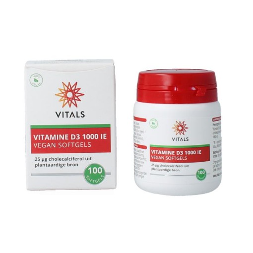 Vitals vitamine d3 1000ie vegan 100sft