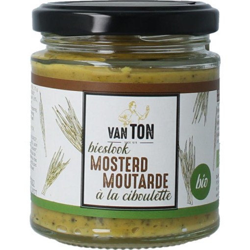 Van Ton mosterd bieslook bio 170g