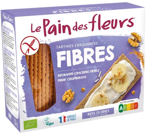 Pain Des Fleurs fiber crackers vr bio 150g
