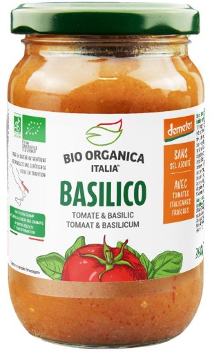 Bio Organica pastasaus basilicum demeter 350g