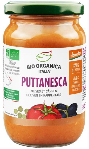 Bio Organica pastasaus olijf&kapp demeter 350g