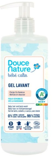 Douche Nature baby body& hair wash bio 433ml